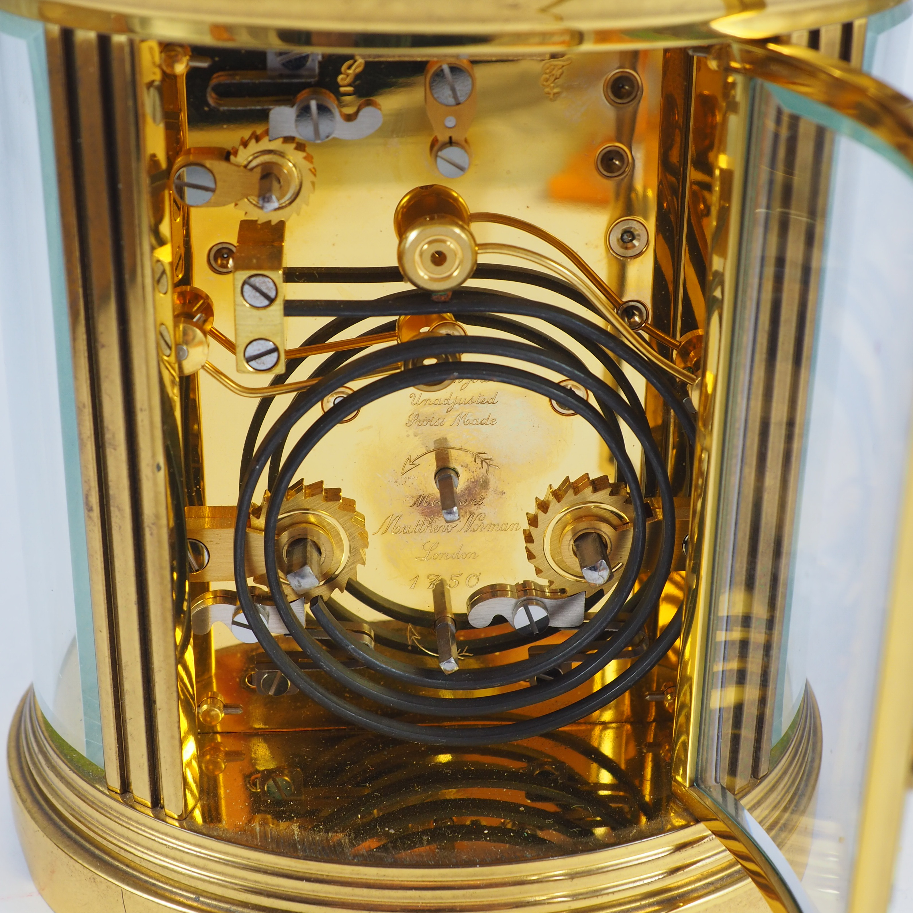 Matthew Norman London Carriage Clock - Tischuhr aus Messing & Glas